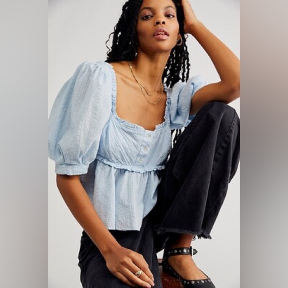 NWT Free People Leave It To Me Top xs babydoll